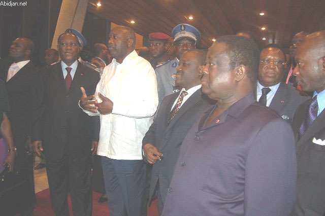 Bédié, Ouattara et Soro chez Gbagbo hier